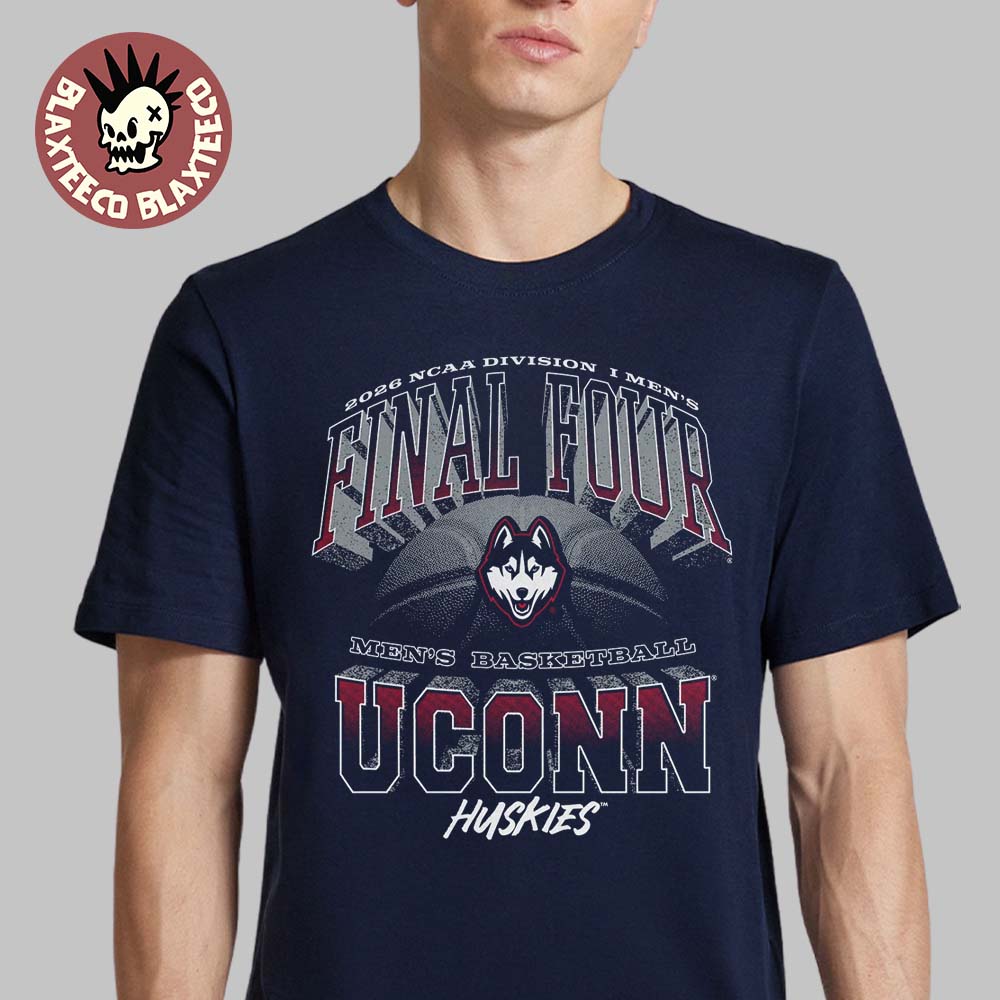 Uconn Huskies 2026 NCAA D1 Mens Basketball Final Four Highlight Navy T-Shirt Unisex T-shirt, Sweatshirt, Hoodie, Long Sleeve Tee - T-Shirt, Sweatshirt, Hoodie