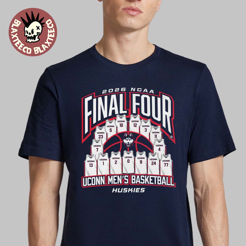 Uconn Huskies Mens Basketball 2026 NCAA Final Four Jersey Madness T-Shirt Unisex T-shirt, Sweatshirt, Hoodie, Long Sleeve Tee - T-Shirt, Sweatshirt, Hoodie