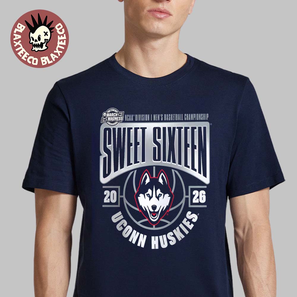 Uconn Huskies Mens Basketball 2026 NCAA March Madness Sweet 16 T-Shirt Unisex T-shirt, Sweatshirt, Hoodie, Long Sleeve Tee - T-Shirt, Sweatshirt, Hoodie