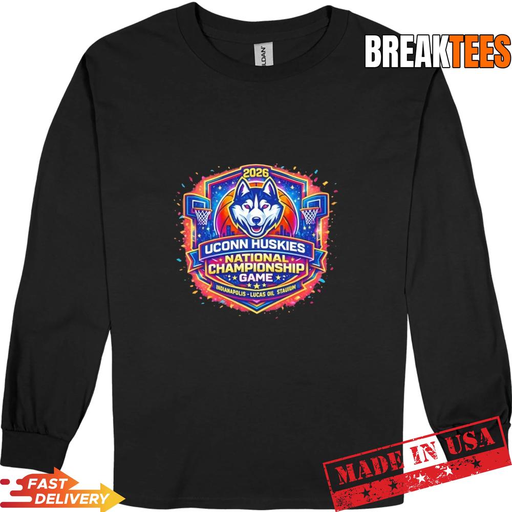 Uconn Huskies National Championship Game Lucas Oil - Adult & Kids T-Shirts, Sweatshirts & Hoodies apparel design preview 3