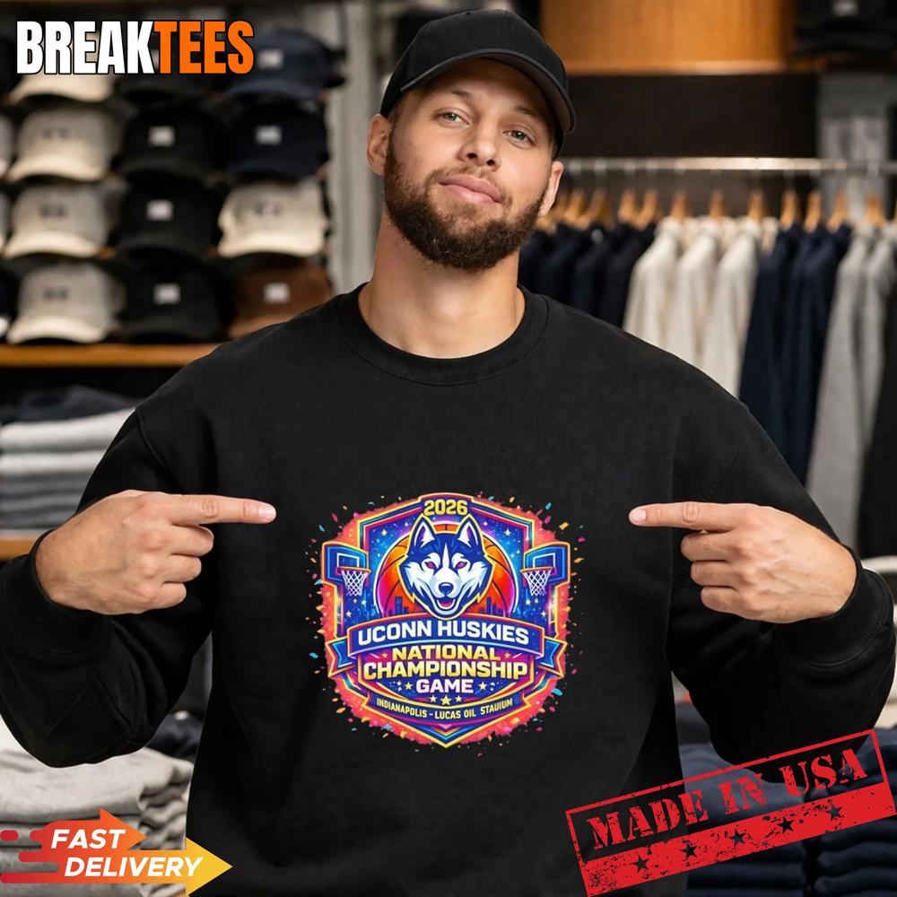 Uconn Huskies National Championship Game Lucas Oil - Adult & Kids T-Shirts, Sweatshirts & Hoodies apparel design preview 2