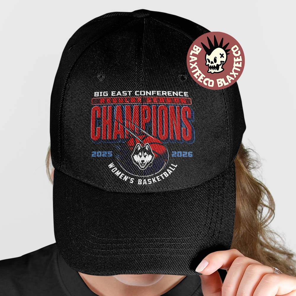 Uconn Huskies Womens Basketball 2025 2026 Big East Conference Regular Season Champions Classic Cap Hat Snapback - T-Shirt, Sweatshirt, Hoodie