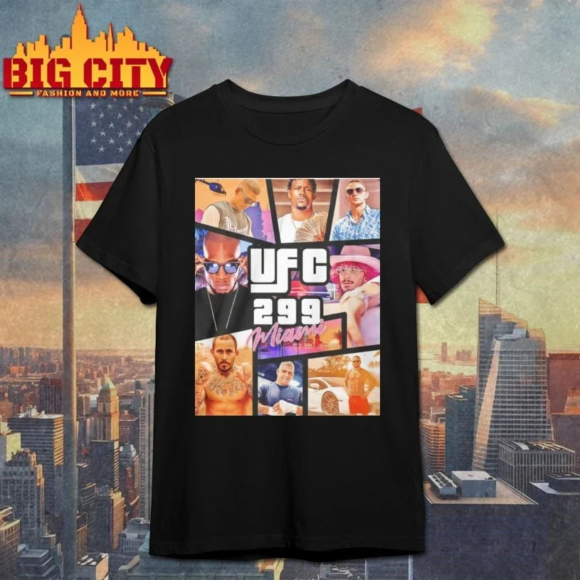 Ufc 299 Miami Gta shirt Unisex T-shirt, Sweatshirt, Hoodie, Long Sleeve Tee - T-Shirt, Sweatshirt, Hoodie