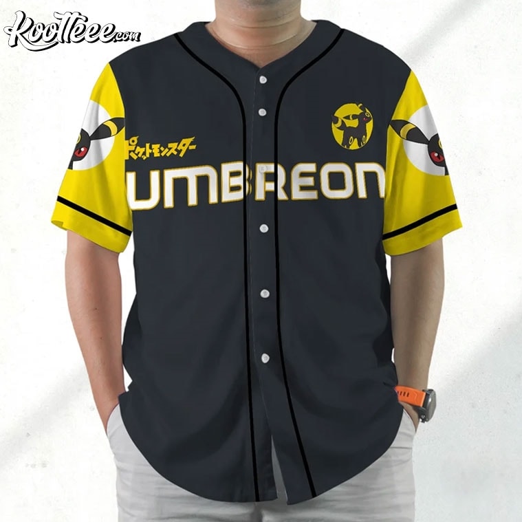 Umbreon Japanese Anime Gift Baseball Jersey baseball jersey product view 1