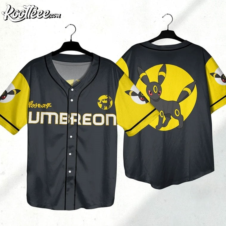 Umbreon Japanese Anime Gift Baseball Jersey baseball jersey product view 3