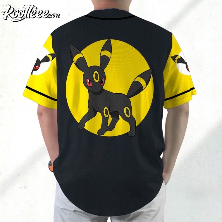Umbreon Japanese Anime Gift Baseball Jersey baseball jersey product view 2