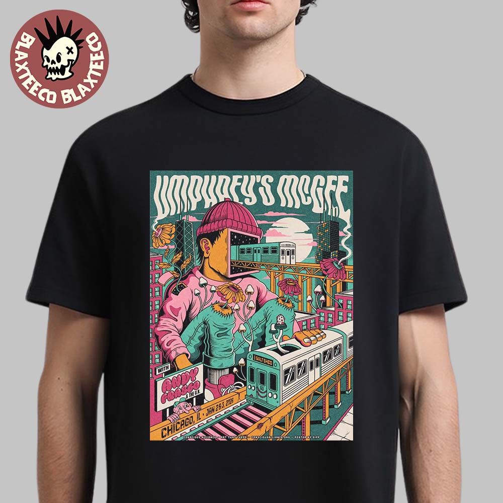 Umphreys McGee Chicago Illinois 2026 Event Poster At The Salt Shed On January 2 And 3 2026 T-Shirt - T-Shirt, Sweatshirt, Hoodie