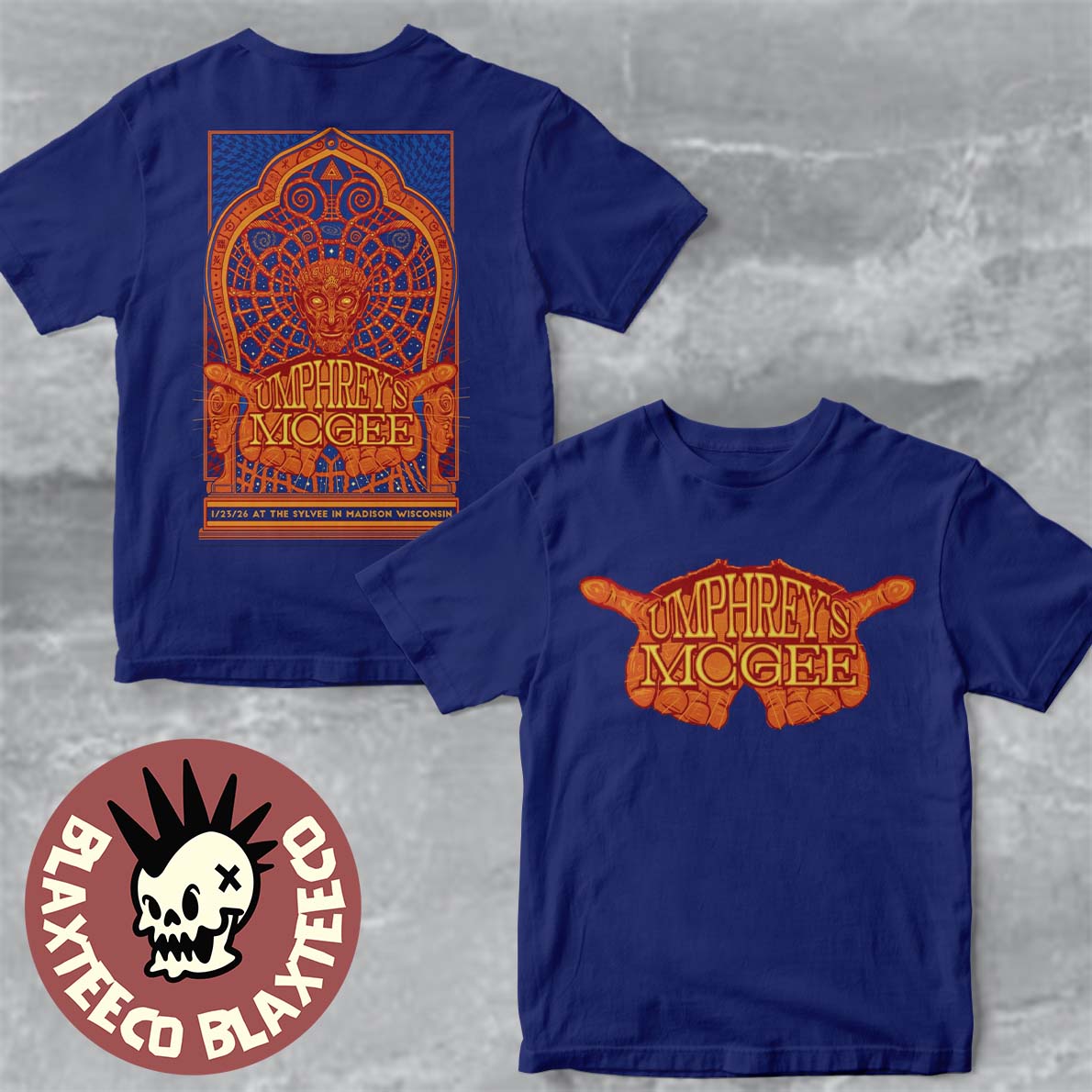 Umphreys McGee Madison Wisconsin 2026 Gig Poster At The Sylvee On January 23 2026 Two Sided T-Shirt - T-Shirt, Sweatshirt, Hoodie