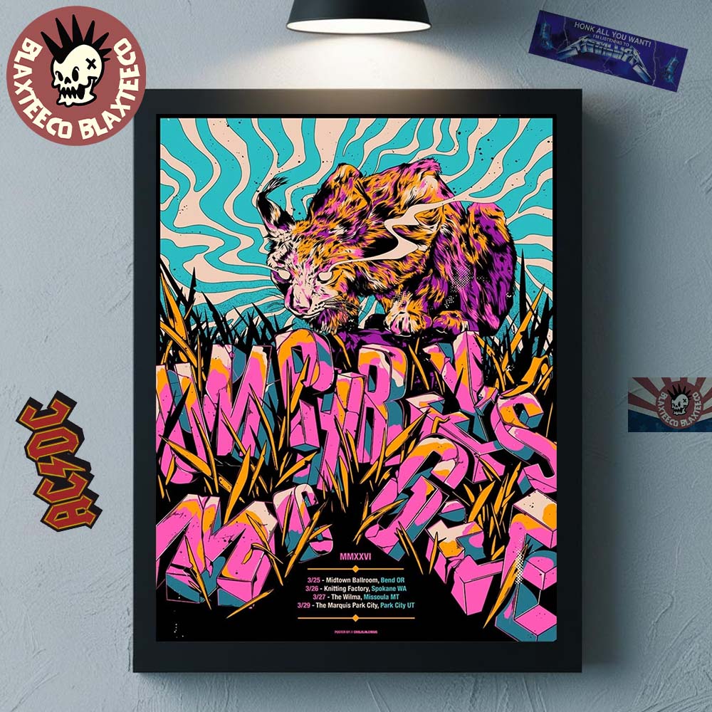 Umphreys Mcgee 2026 Intermountain West Run Shows From March 25 To 29 In Bend OR Spokane WA Missoula MT And Park City UT Poster Canvas - T-Shirt, Sweatshirt, Hoodie