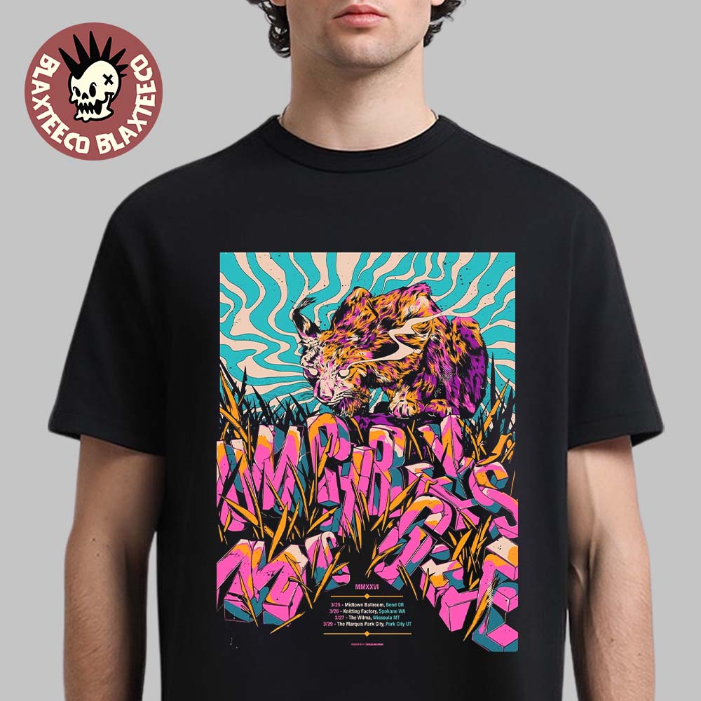 Umphreys Mcgee 2026 Intermountain West Run Shows From March 25 To 29 In Bend OR Spokane WA Missoula MT And Park City UT T-Shirt - T-Shirt, Sweatshirt, Hoodie
