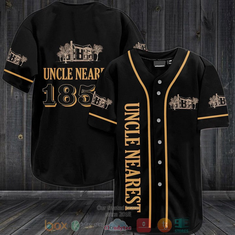 Uncle Nearest black Baseball shirt baseball jersey product view 1