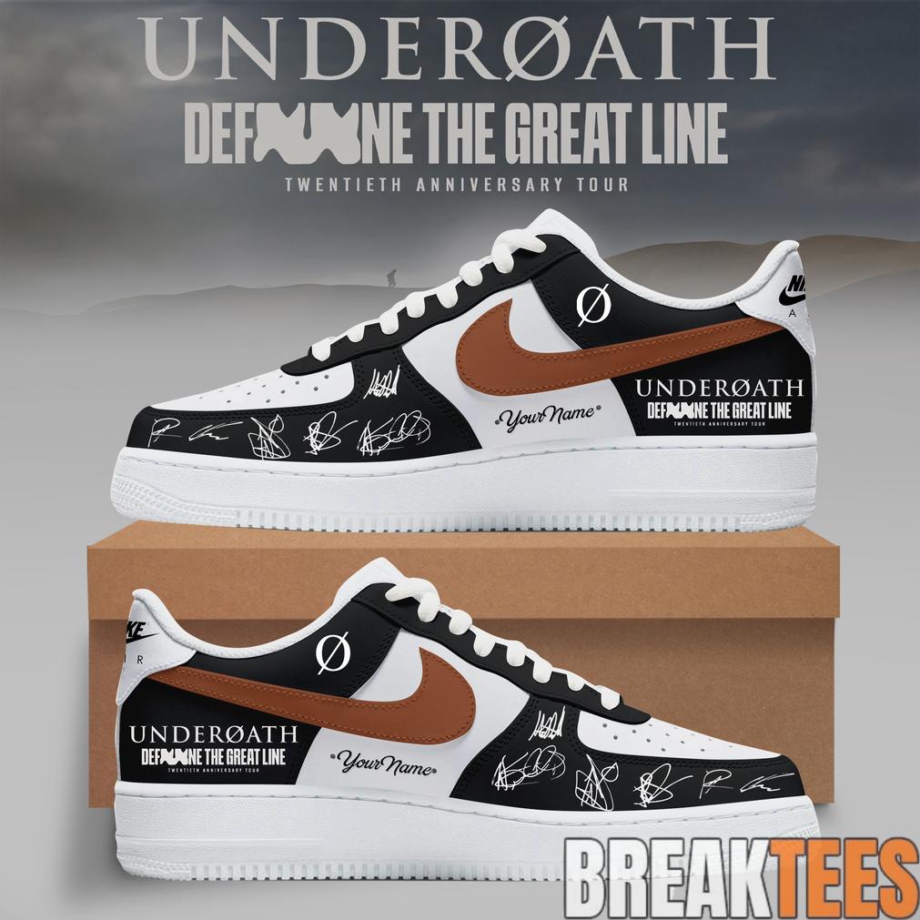 Underoath x Define The Great Line 20th Anniversary Air Force 1 Shoes Unisex T-shirt, Sweatshirt, Hoodie, Long Sleeve Tee - T-Shirt, Sweatshirt, Hoodie