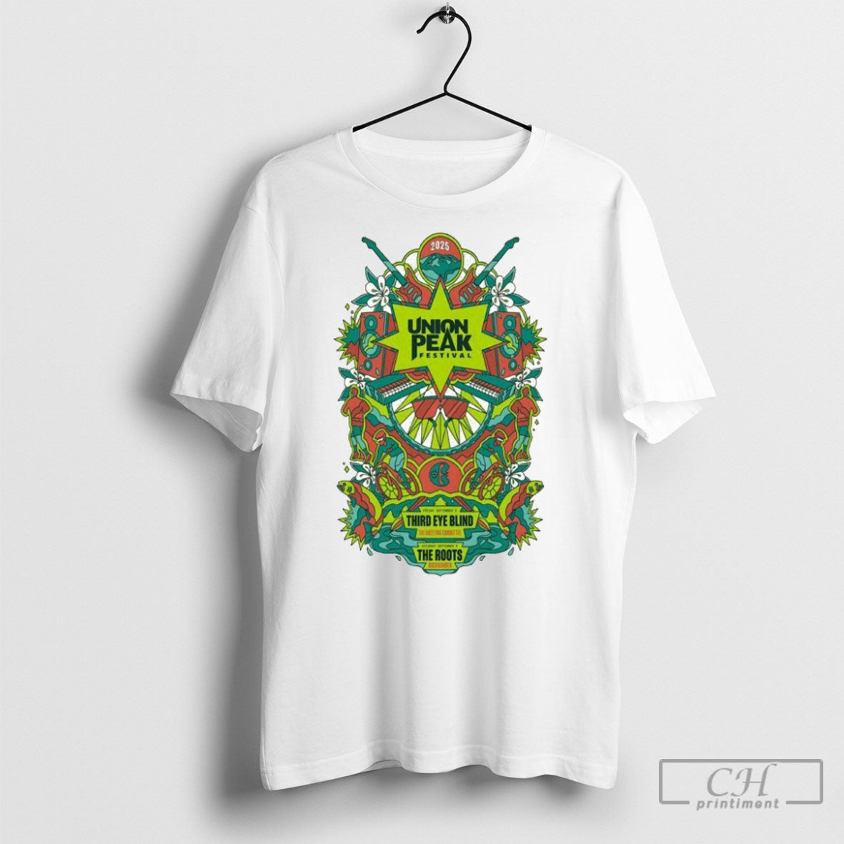 Union Peak Festival Third Eye Blind The Roots 2025 Unisex T-shirt, Sweatshirt, Hoodie, Long Sleeve Tee - T-Shirt, Sweatshirt, Hoodie