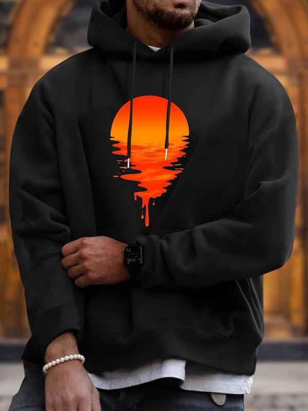 Unisex Men'WB shield Regular Fit Graphic Drop Shoulder Drawstring Hoodie, Casual Pocket Long Sleeve Sweatshirt Essentials Hoodie, Men Spring & Fall TNF - T-Shirt, Sweatshirt, Hoodie