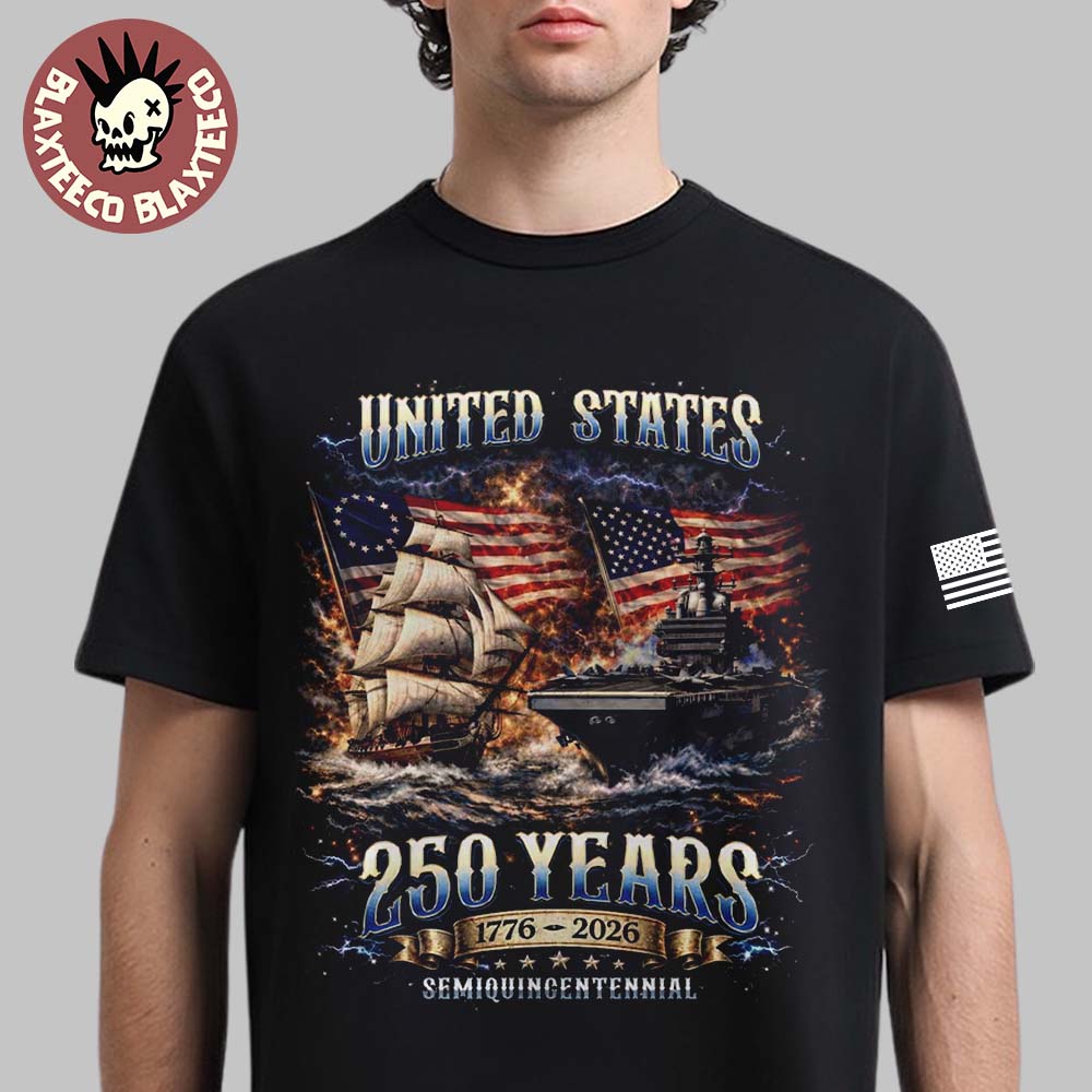 United States Of America USA 250 Anniversary 1776 2026 American Flag Semiquincentennial Vintage T-Shirt - T-Shirt, Sweatshirt, Hoodie