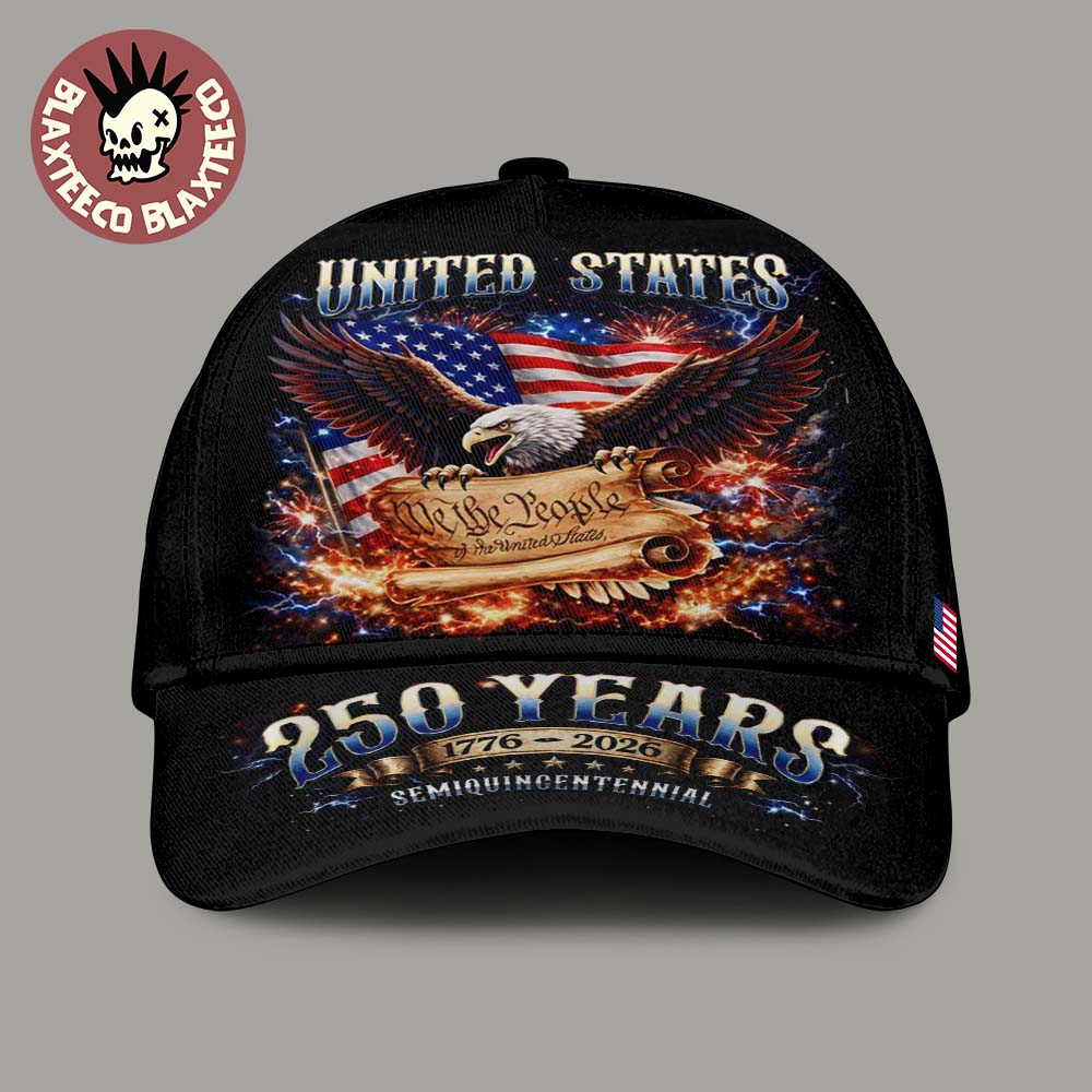 United States Of America USA 250 Anniversary 1776 2026 Eagle Semiquincentennial American Flag Cap Hat Snapback - T-Shirt, Sweatshirt, Hoodie