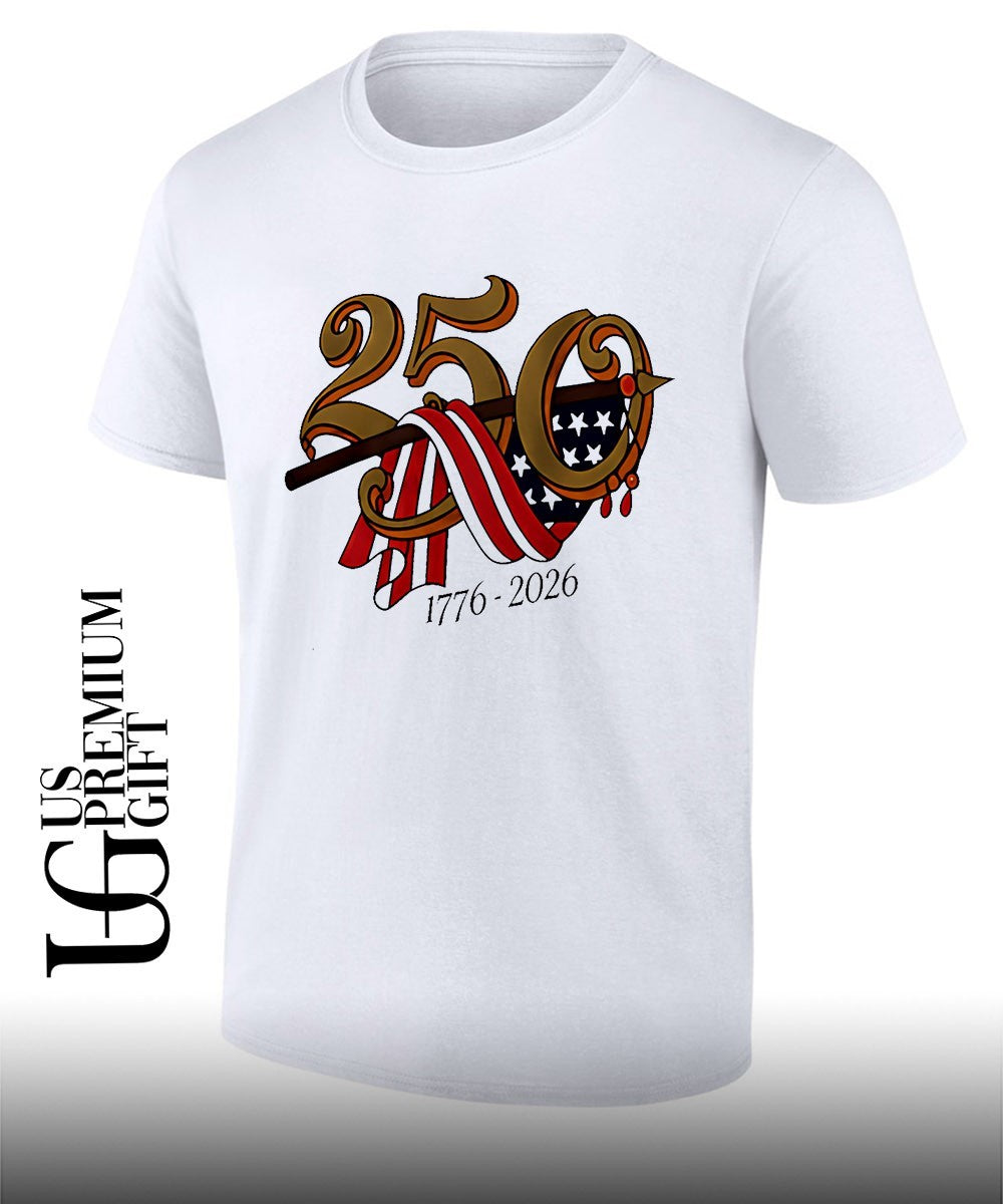 United States of America 2026 America250 Celebration patriotic graphic commemorative shirt - T-Shirt, Sweatshirt, Hoodie