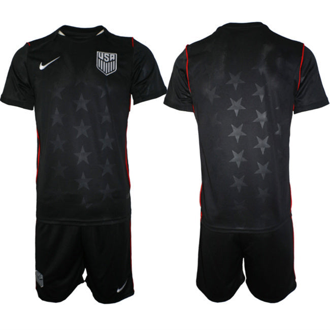 United States Blank Black 2026 Away Soccer Jersey Suit sports jersey product view 1