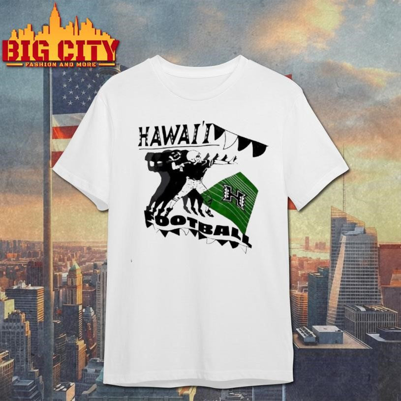 University Of Hawaii Rainbow Warriors Football Vintage Shirt Unisex T-shirt, Sweatshirt, Hoodie, Long Sleeve Tee - T-Shirt, Sweatshirt, Hoodie