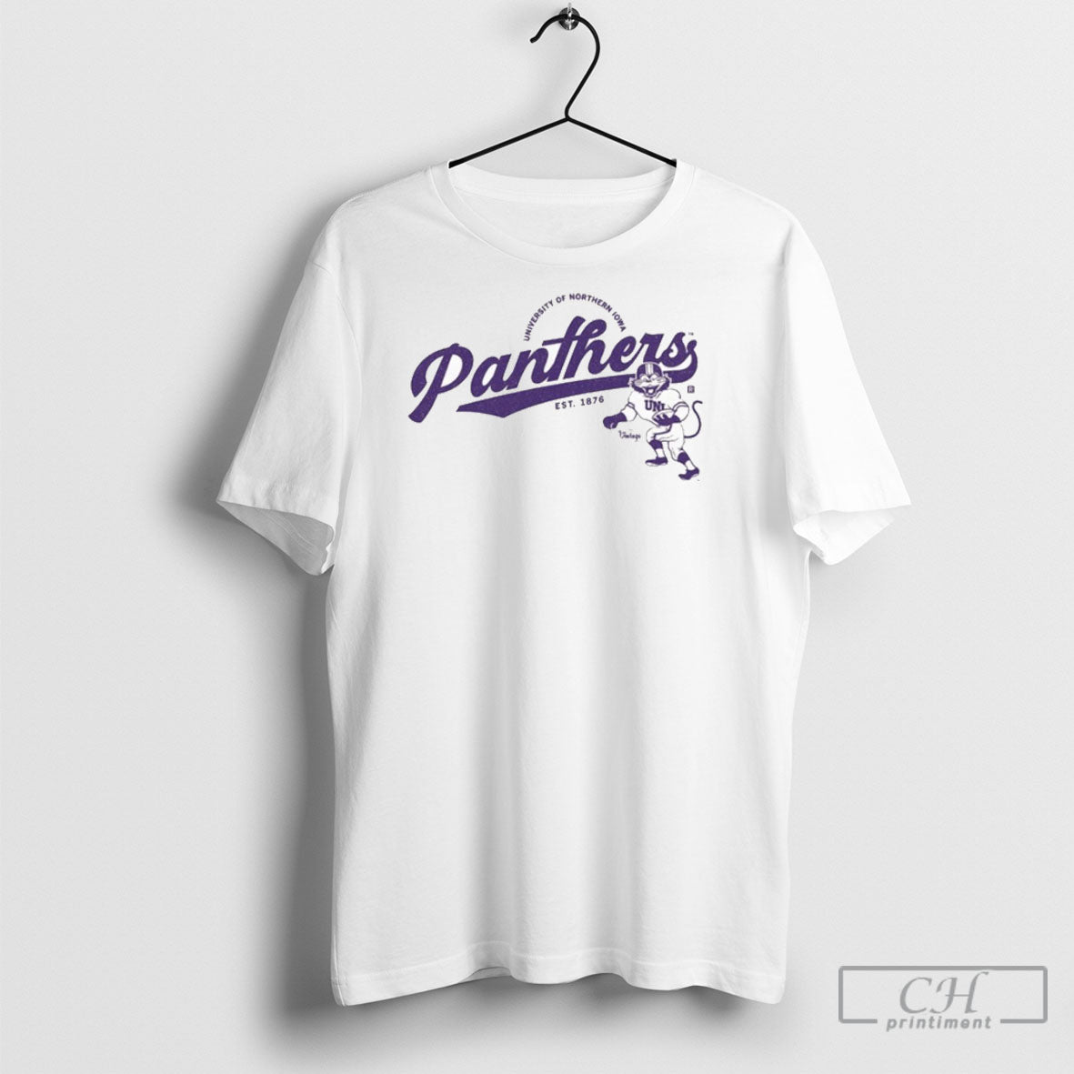 University Of Northern Iowa Panthers Script Logo Shirt Tee Unisex T-shirt, Sweatshirt, Hoodie, Long Sleeve Tee - T-Shirt, Sweatshirt, Hoodie