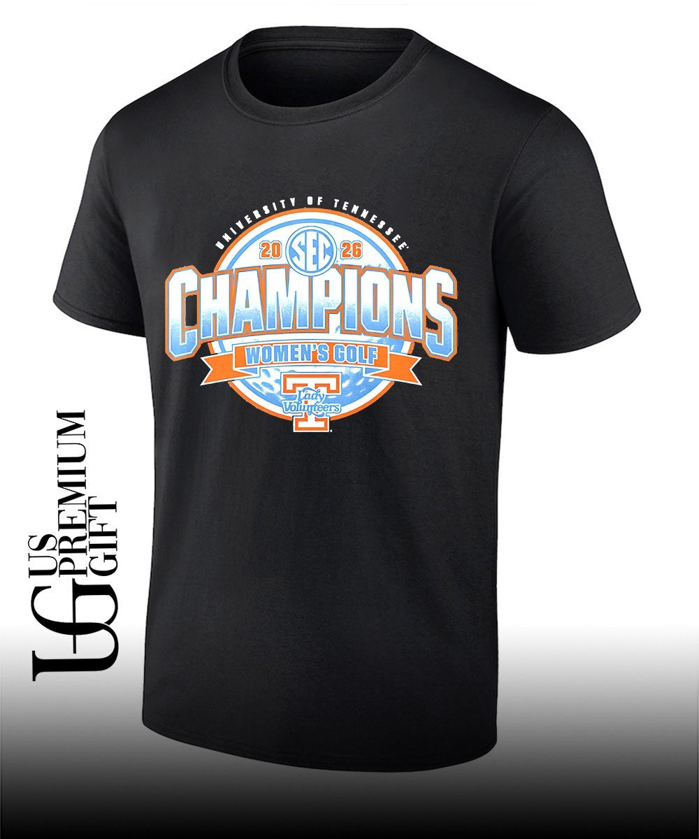 University Of Tennessee Lady Volunteers 2026 Champions Womens Golf Champions shirt Unisex T-shirt, Sweatshirt, Hoodie, Long Sleeve Tee - T-Shirt, Sweatshirt, Hoodie
