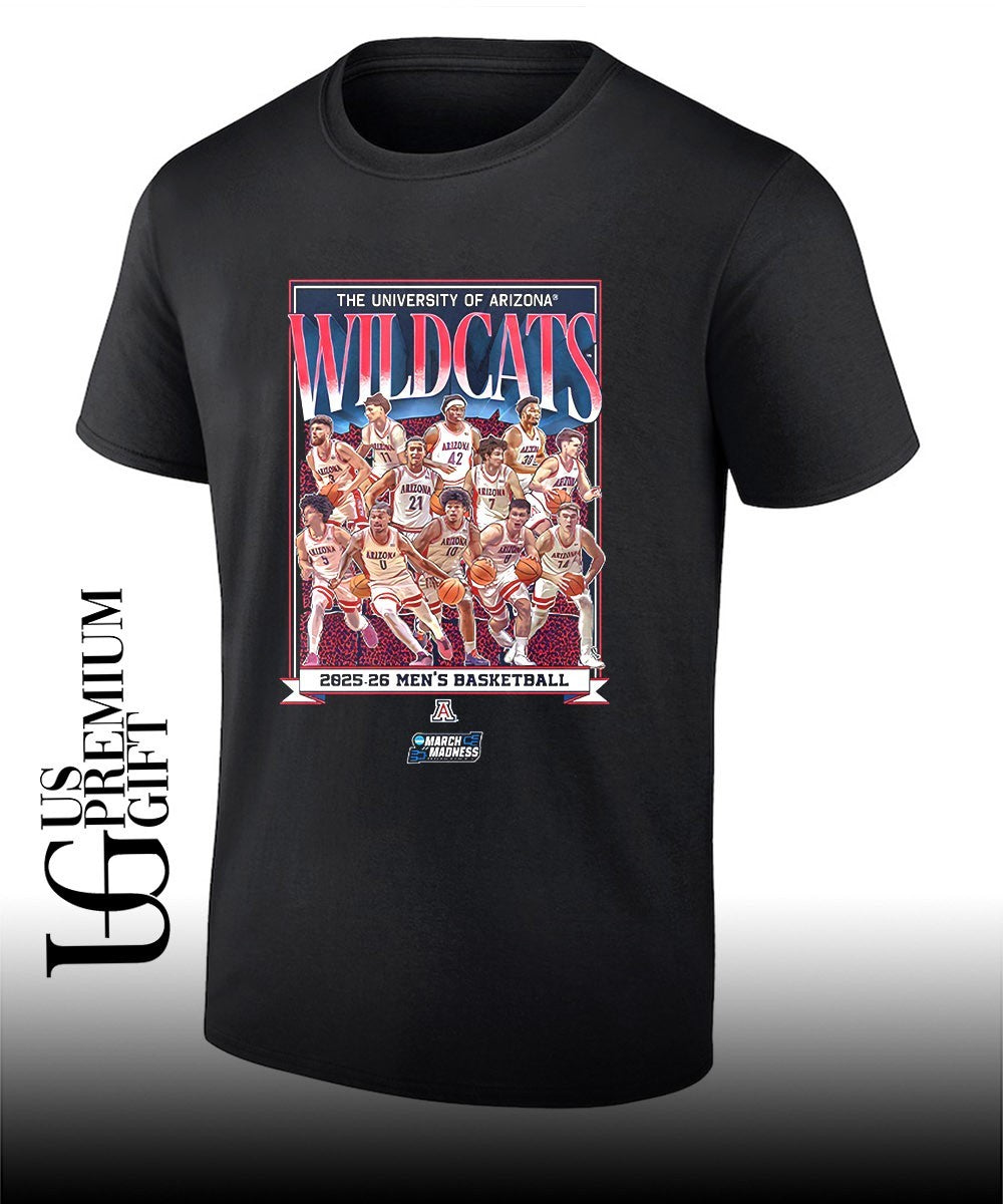 University of Arizona Wildcats Mens basketball 2025-2026 NCAA March Madness shirt Unisex T-shirt, Sweatshirt, Hoodie, Long Sleeve Tee - T-Shirt, Sweatshirt, Hoodie