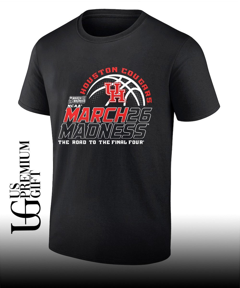 University of Houston Cougars basketball March Madness The Road To The Final Four 2026 shirt - T-Shirt, Sweatshirt, Hoodie