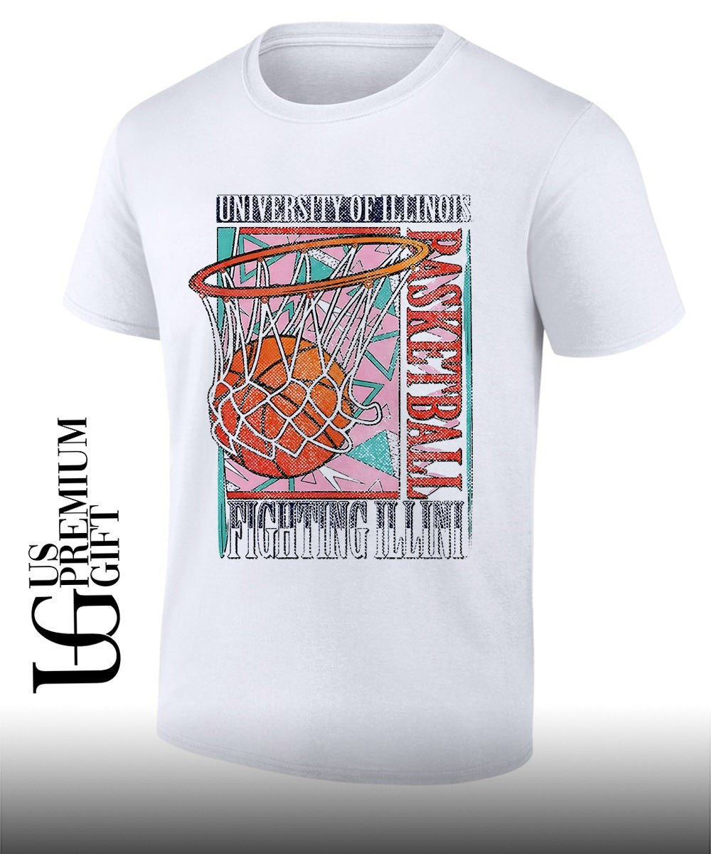 University of Illinois Fighting Illini basketball shirt Unisex T-shirt, Sweatshirt, Hoodie, Long Sleeve Tee - T-Shirt, Sweatshirt, Hoodie