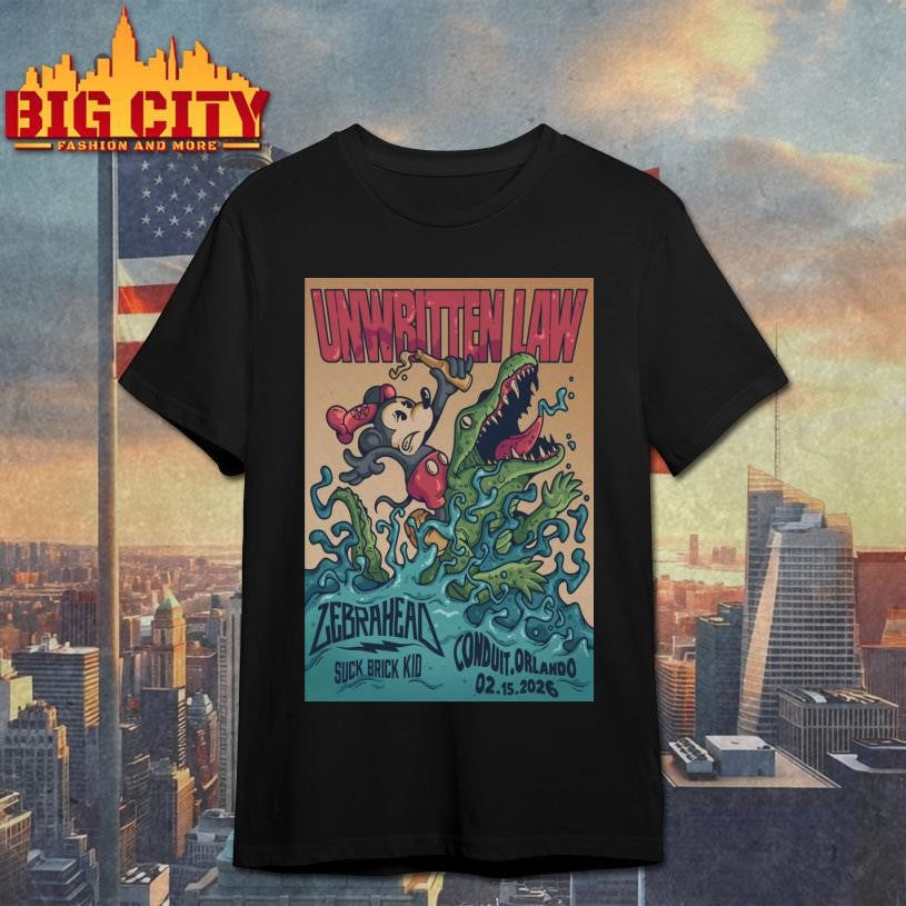 Unwritten Law Event Winter Park FL On Feb 15 2026 Poster Shirt Unisex T-shirt, Sweatshirt, Hoodie, Long Sleeve Tee - T-Shirt, Sweatshirt, Hoodie