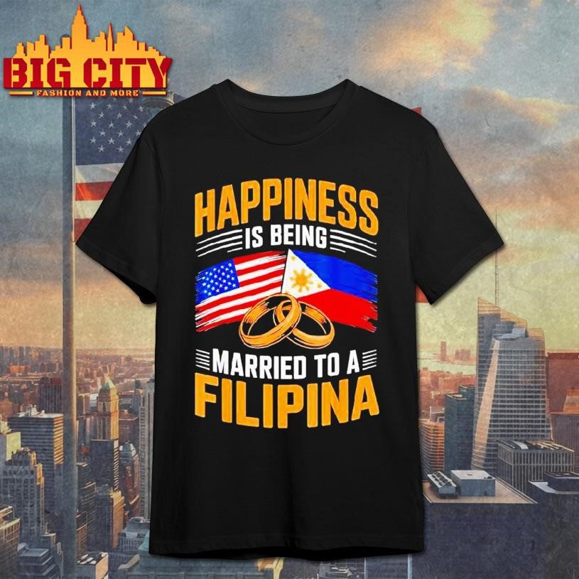 Usa Married To Filipina Pinay Filipino Country Philippines Shirt Unisex T-shirt, Sweatshirt, Hoodie, Long Sleeve Tee - T-Shirt, Sweatshirt, Hoodie