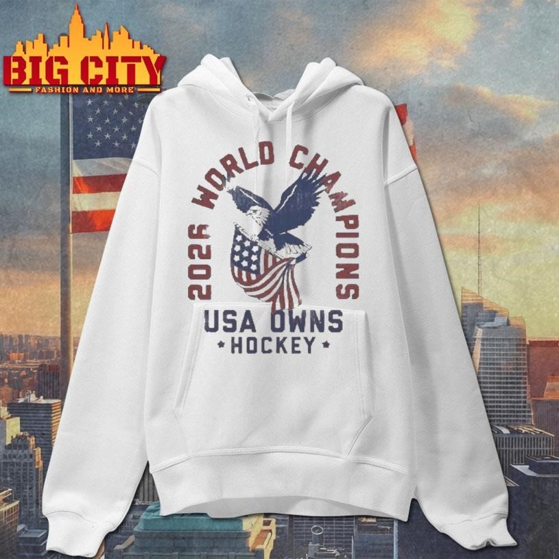 Usa Owns Hockey 2026 Champions - Adult & Kids T-Shirts, Sweatshirts & Hoodies apparel design preview 2