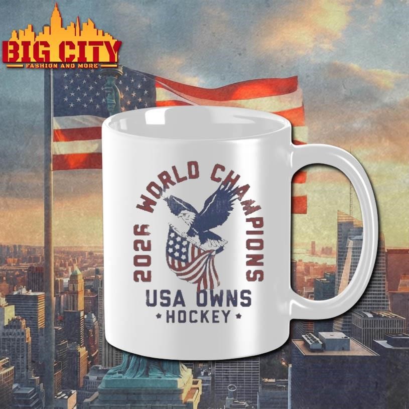 Usa Owns Hockey 2026 Champions - Adult & Kids T-Shirts, Sweatshirts & Hoodies apparel design preview 3