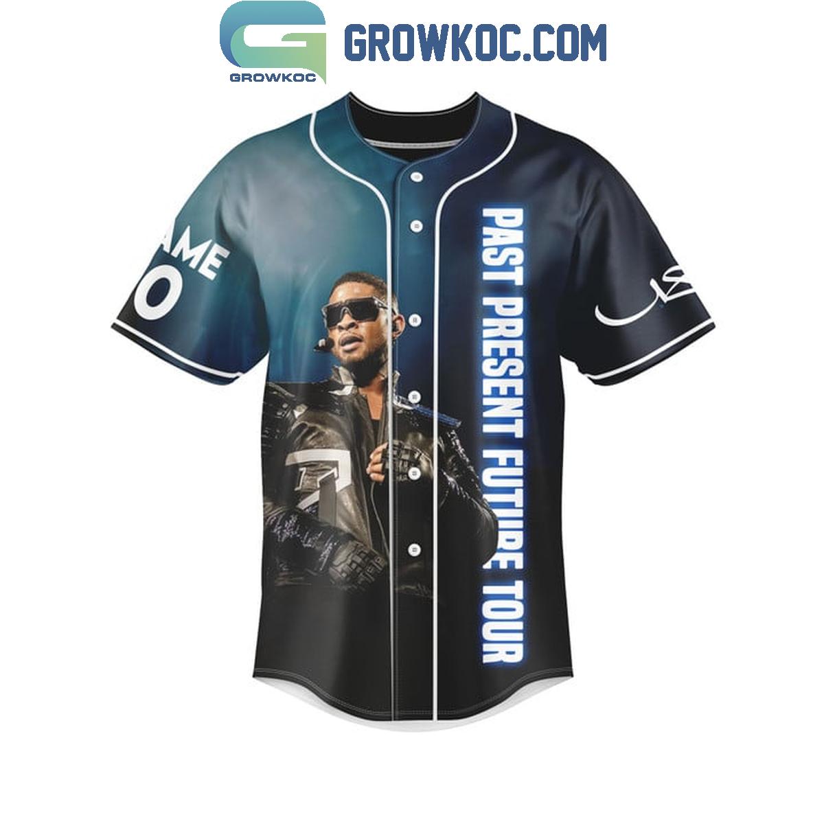 Usher Success Is Measured By Personal Happiness Personalized Baseball Jersey baseball jersey product view 2