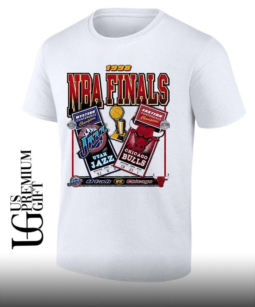 Utah Jazz vs Chicago Bulls 1998 NBA Finals dueling vintage shirt Unisex T-shirt, Sweatshirt, Hoodie, Long Sleeve Tee - T-Shirt, Sweatshirt, Hoodie