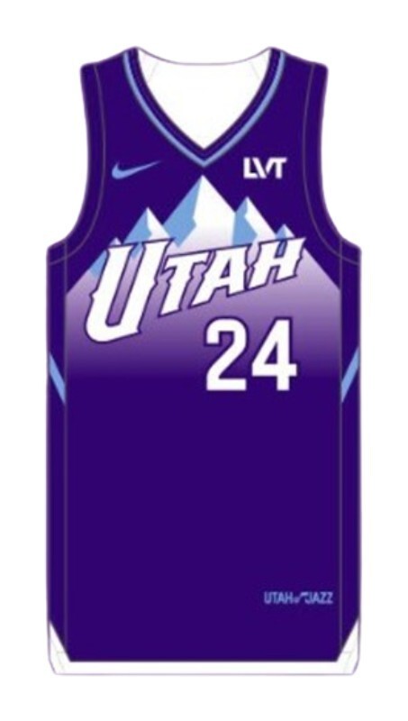 Utah Jazz 2024-25 City Basketball Jersey basketball jersey product view 1