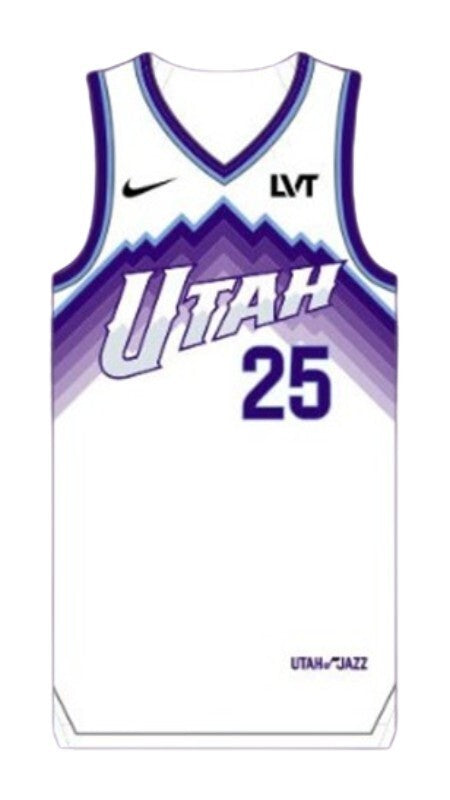 Utah Jazz 2025-26 Association Basketball Jersey basketball jersey product view 1