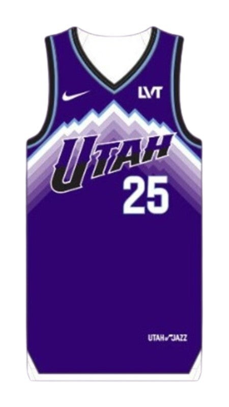 Utah Jazz 2025-26 Icon Basketball Jersey basketball jersey product view 1