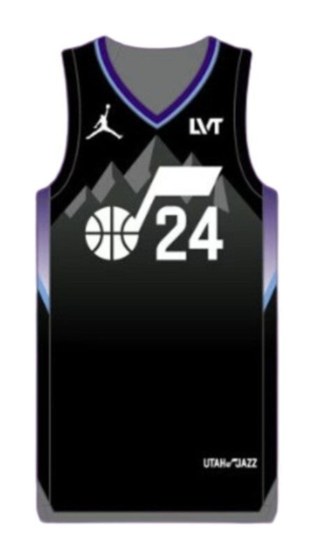 Utah Jazz 2025-26 Statement Basketball Jersey basketball jersey product view 1