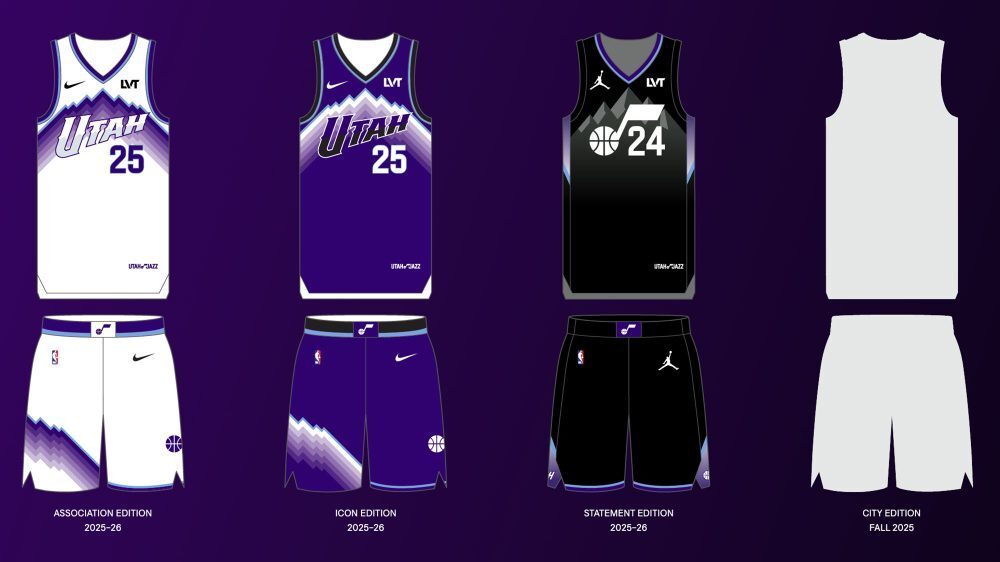 Utah Jazz Unveil New Uniforms Basketball Jersey basketball jersey product view 1