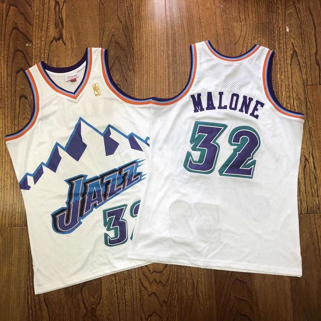Utah Jazz #32 Karl Malone Jazz Team 32 # Malone AU Embroidered Jersey Basketball Jersey basketball jersey product view 1