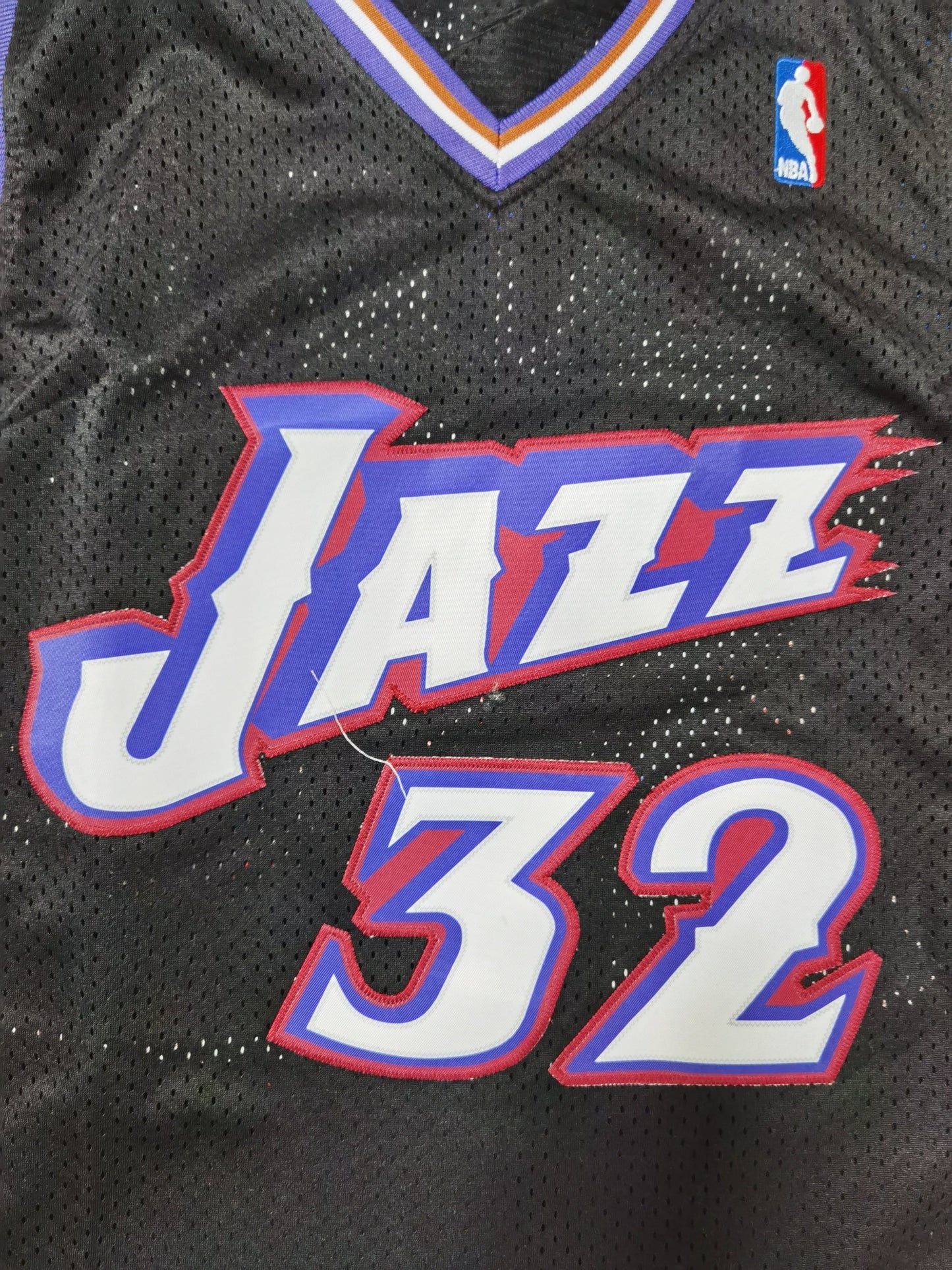 Utah Jazz #32 Karl Malone Jazz Team 32# Karl - Malone Black Retro Jersey Style 2 Basketball Jersey basketball jersey product view 1