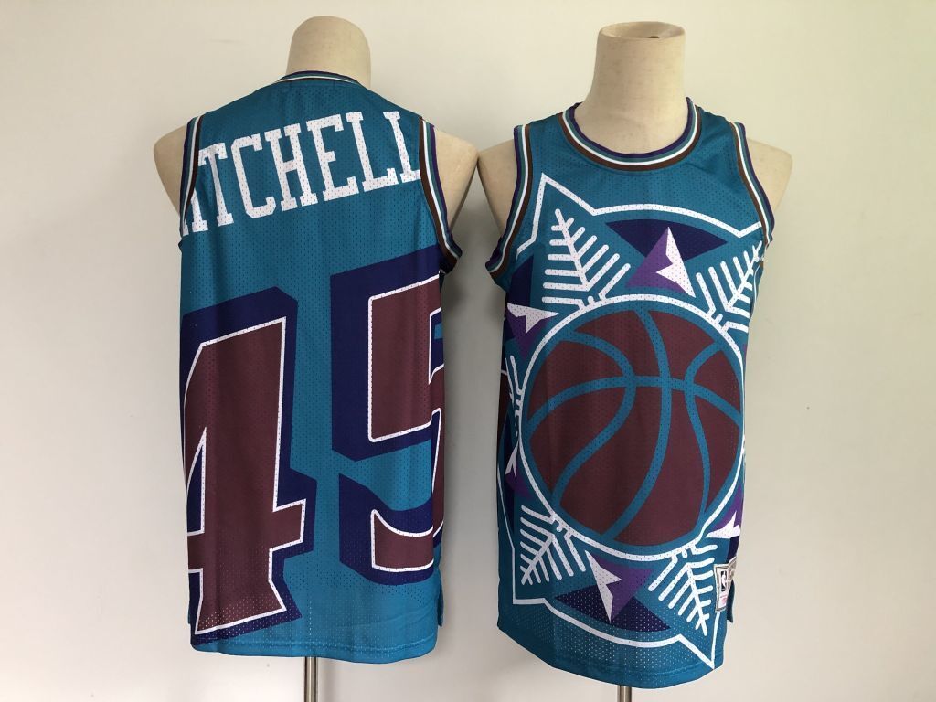 Utah Jazz #45 Donovan Mitchell Jazz 45 Edition Basketball Jersey basketball jersey product view 1