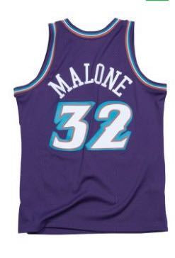Utah Jazz# 32 Karl Malone Mitchell Ness Jazz 32 Style 1 Basketball Jersey basketball jersey product view 1