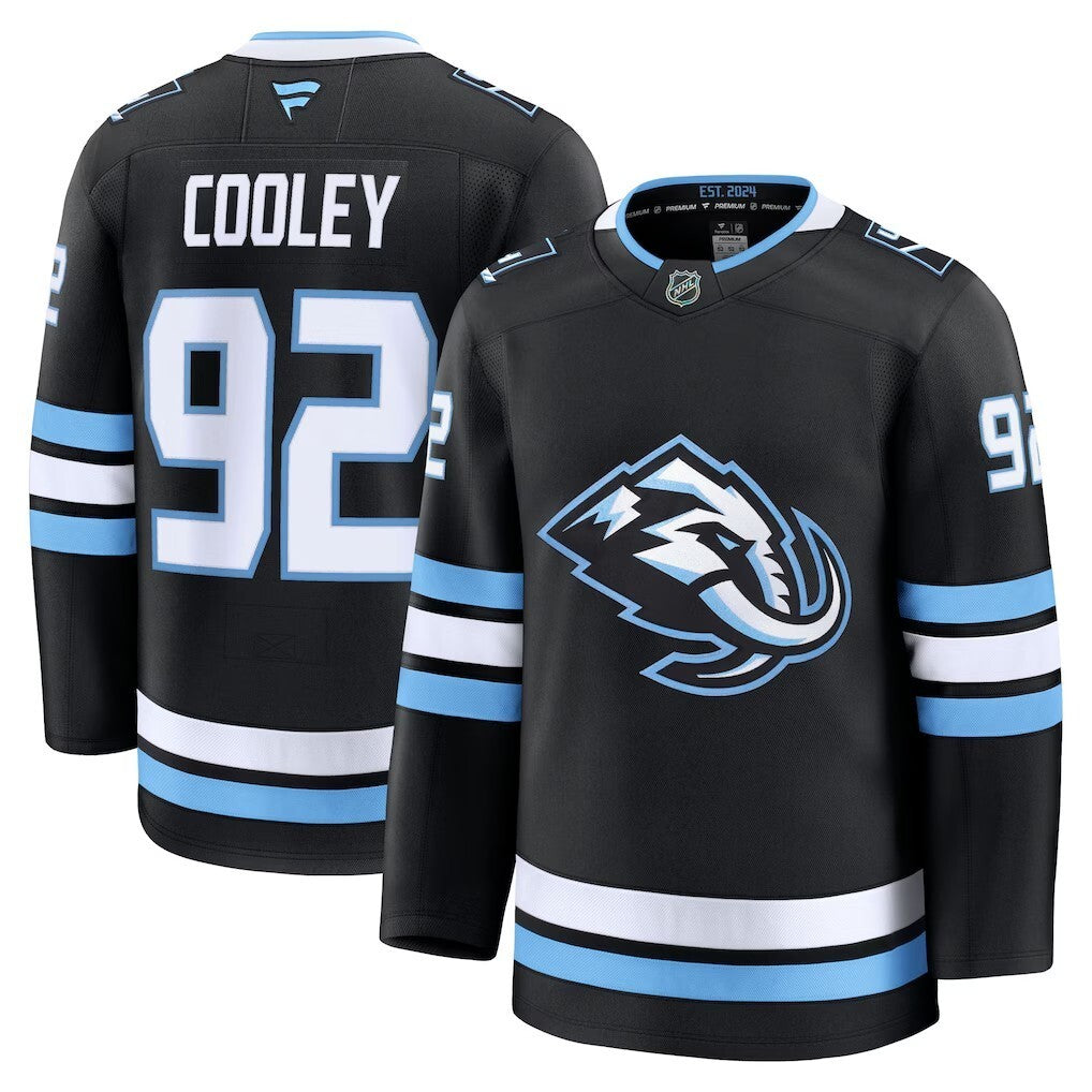 Utah Mammoth #92 Logan Cooley Home Premium Player Jersey - Black Hockey Jersey hockey jersey product view 1