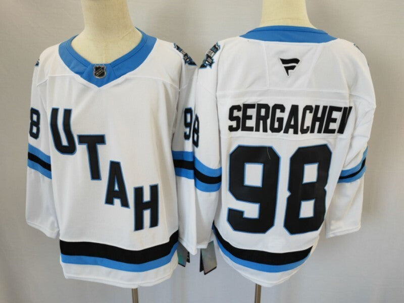 Utah Mammoth #98 Mikhail Sergachev Style 1 Hockey Jersey hockey jersey product view 1
