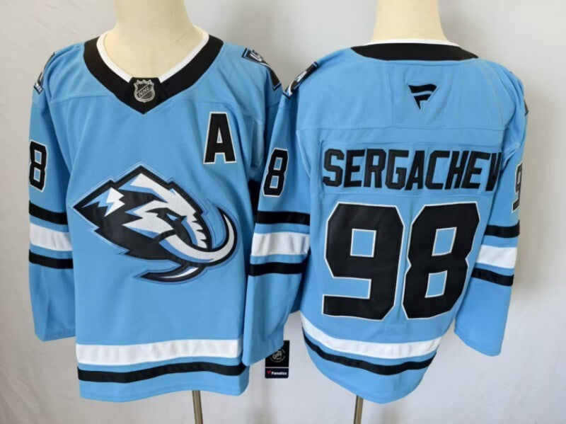 Utah Mammoth #98 Mikhail Sergachev Utah Mammoth Style 2 Hockey Jersey hockey jersey product view 1