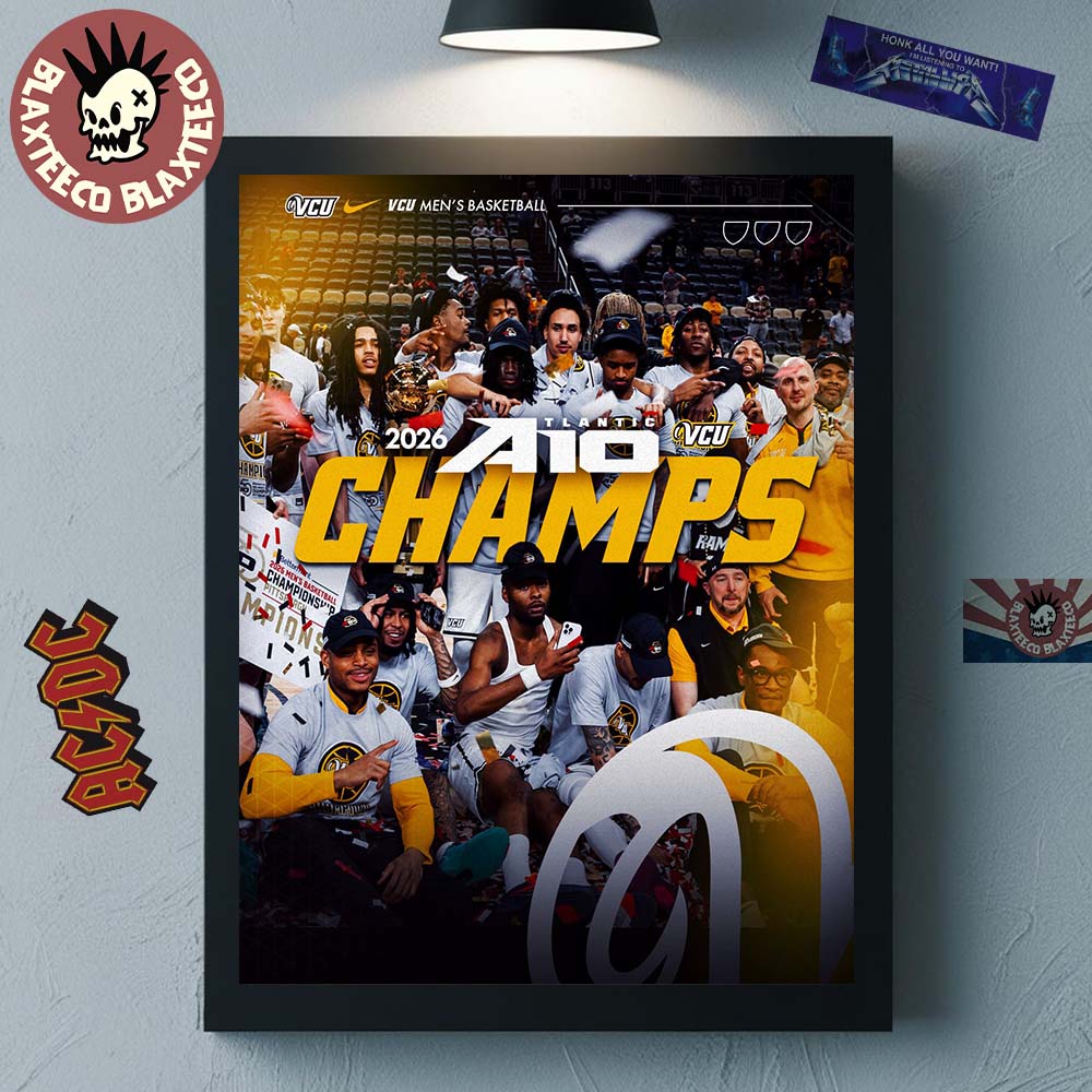 VCU Rams Mens Basketball 2026 Atlantic 10 Tournament Champions Home Decor Poster Canvas Unisex T-shirt, Sweatshirt, Hoodie, Long Sleeve Tee - T-Shirt, Sweatshirt, Hoodie