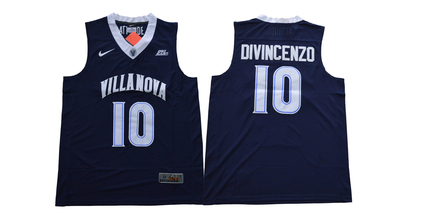 V Collar Villanova 10 College Football Jersey football jersey product view 1