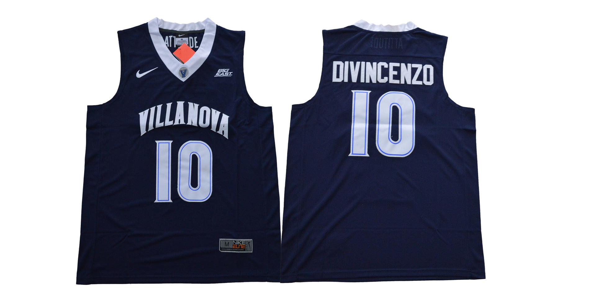 V Collar Villanova 10 College Football Jersey football jersey product view 1