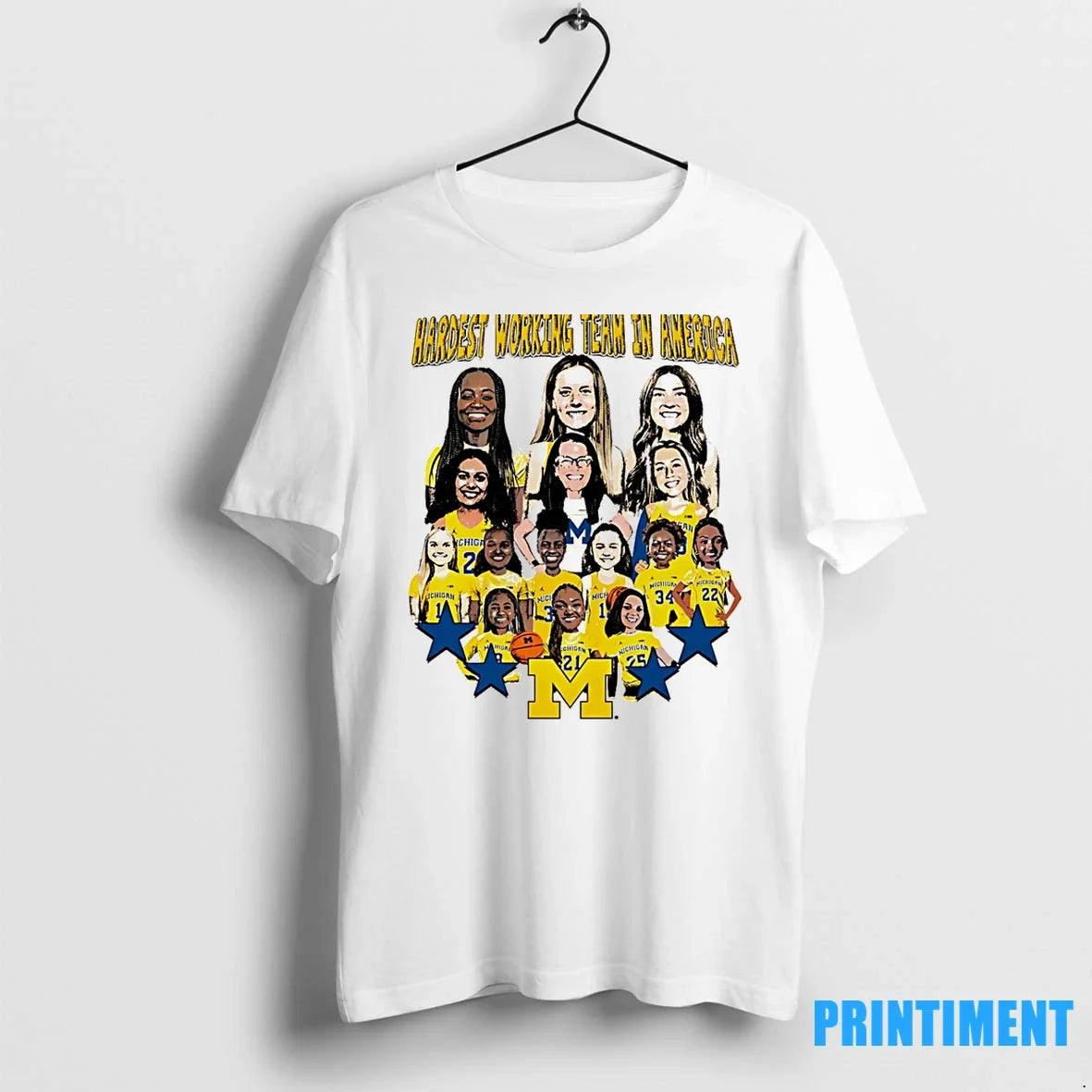 Valiant University Of Michigan Womens Basketball Hardest Working Team In America Tshirts Sweater - T-Shirt, Sweatshirt, Hoodie